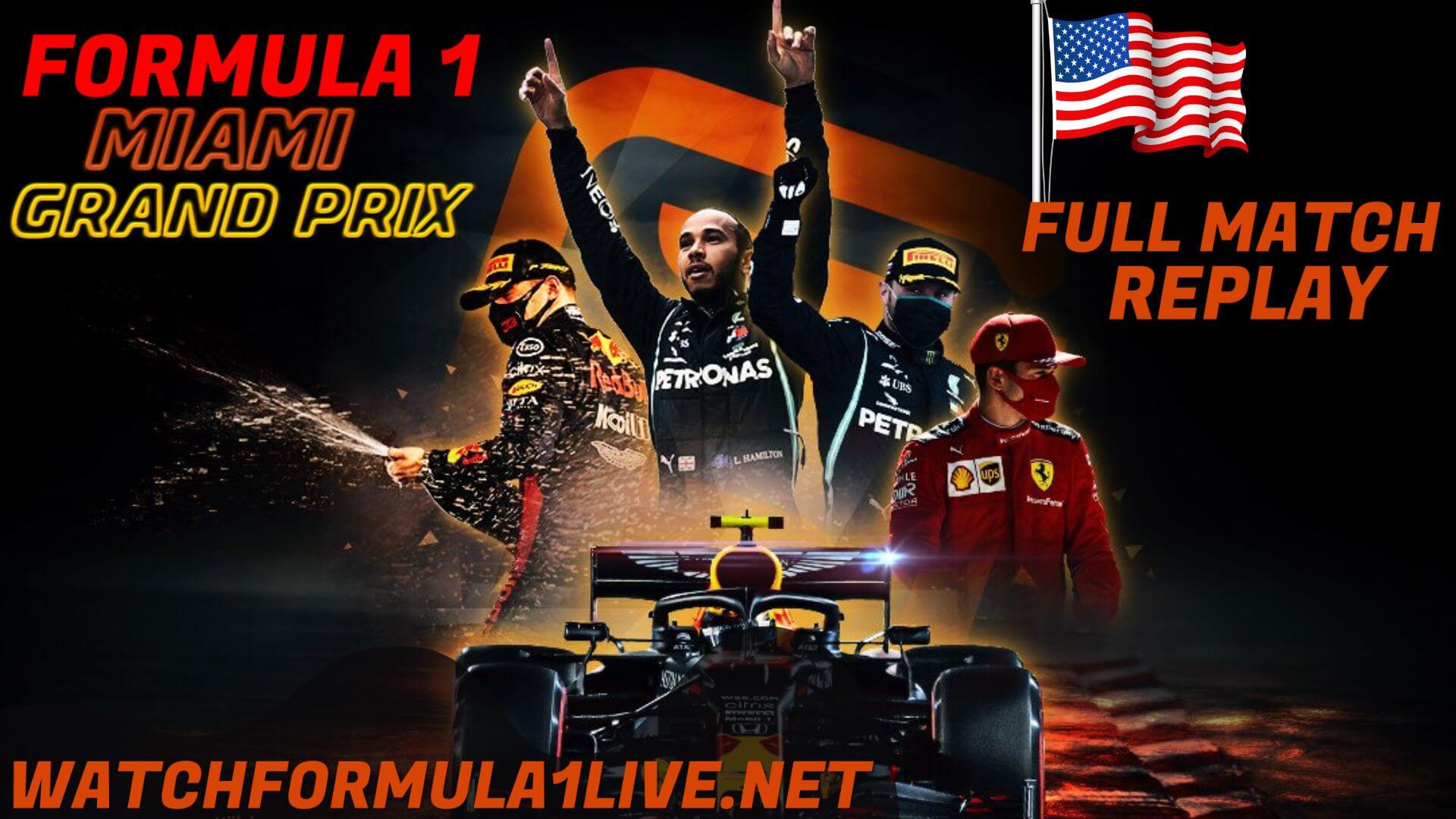 Formula 1 Miami Grand Prix Live Streaming