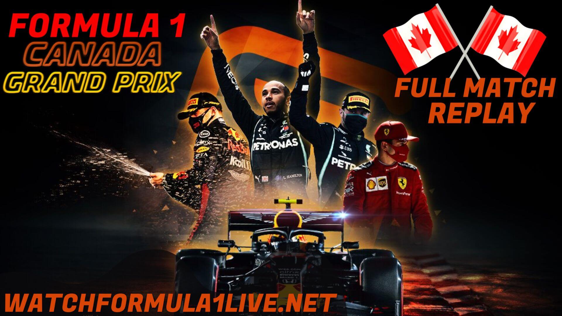 Formula 1 Canada Grand Prix Live Stream