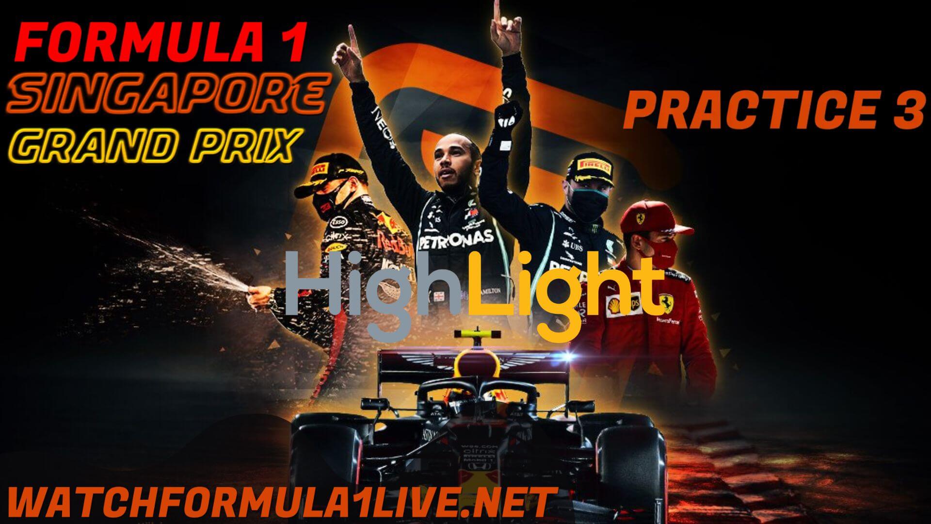 Formula 1 Singapore 2022 GP P3 Highlights